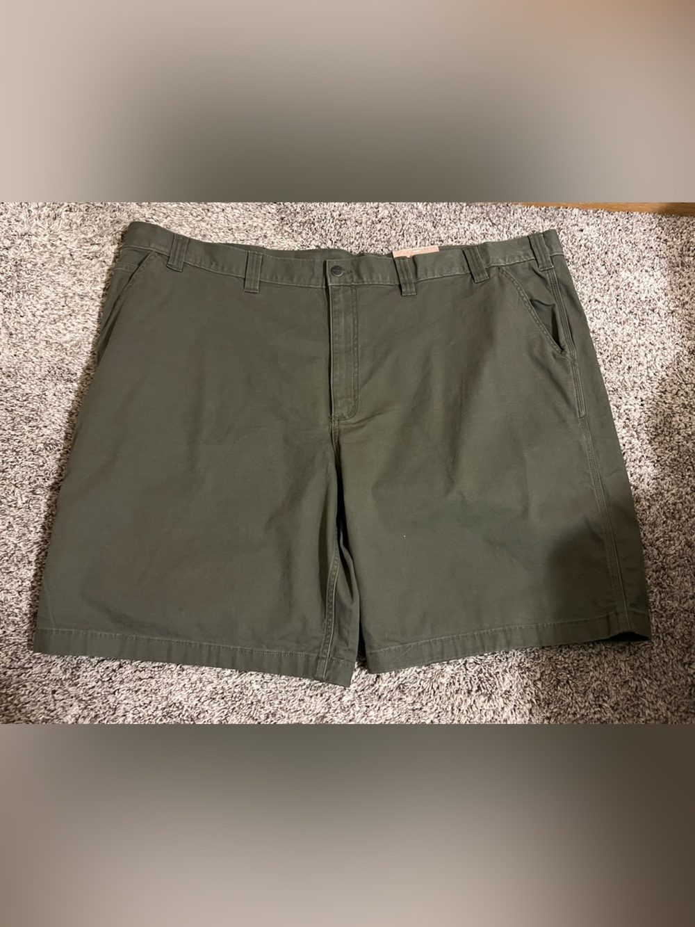 Carhartt Men’s Relaxed Fit Rugged Flex Rugby Outdoor Green Short Size 52 New